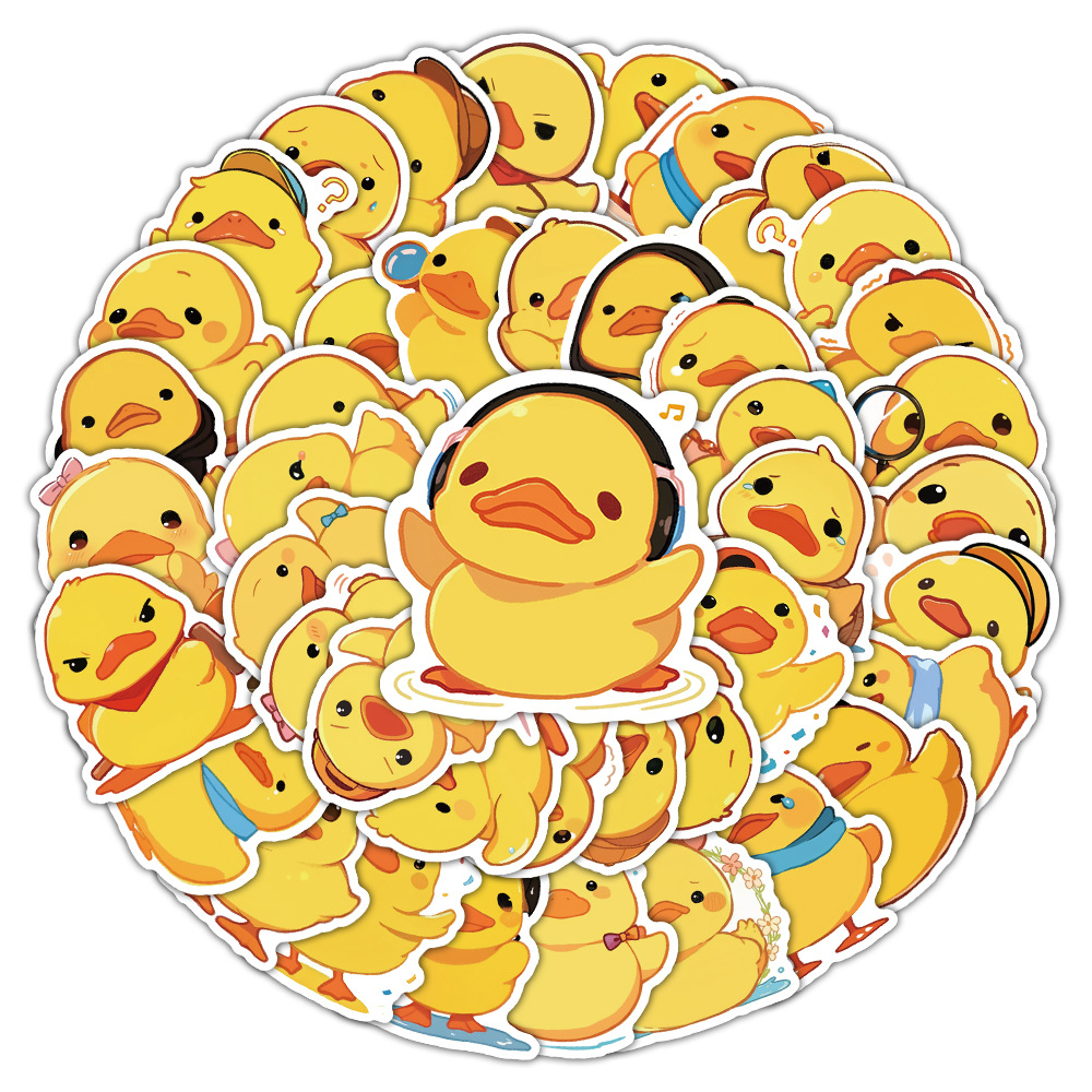 Yellow Laptop Accessories - Pegatinas de pato amarillo pequeño, pegatina