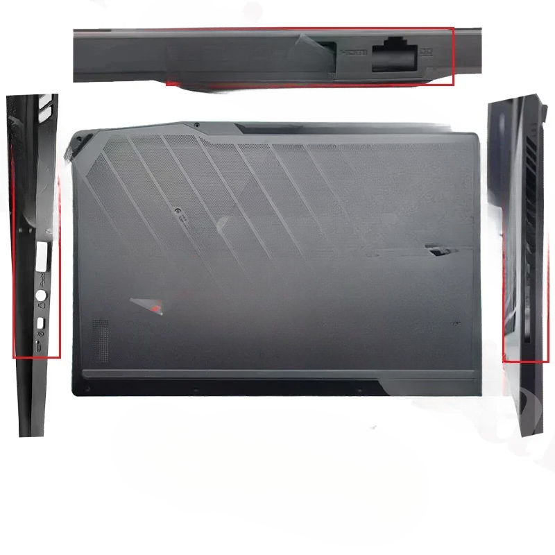 Laptop Accessories Msi - NUEVA Cubierta Trasera LCD, Bisagras, Reposamanos,