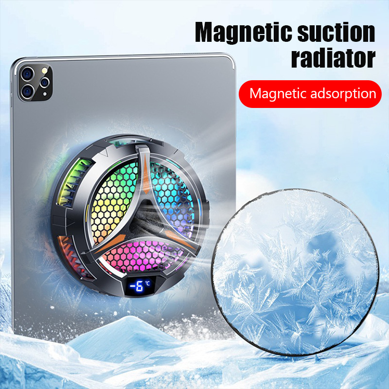 Laptop Ergonomic Accessories - Enfriador magnético de teléfono con ventilador