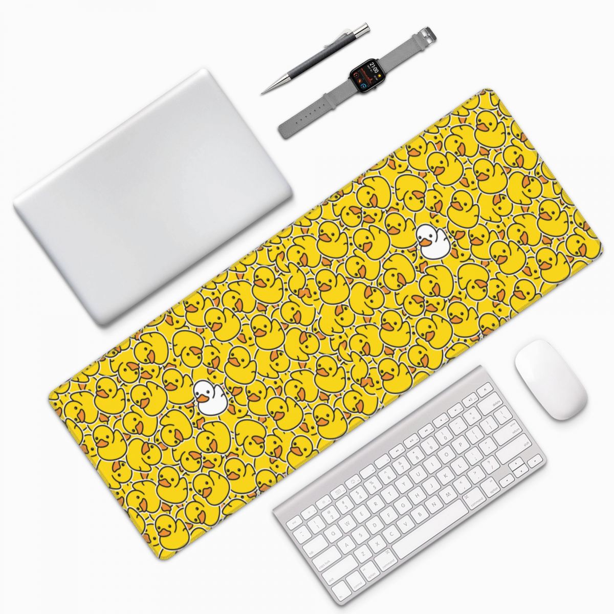 Yellow Laptop Accessories - Alfombrilla de Ratón Grande con Patrón