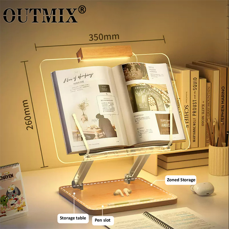 Laptop Ergonomic Accessories - Soporte de lectura de madera con