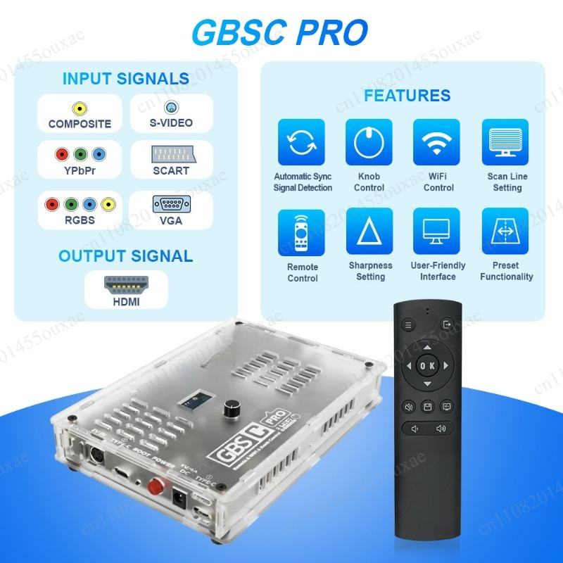 Hdmi Vga Adapter - Convertidor de Señal GBSC RGBS, Adaptador