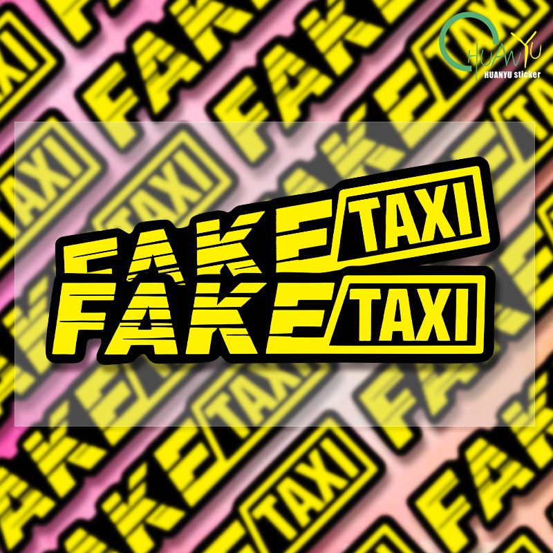 Yellow Laptop Accessories - Logotipo de Taxi falso amarillo, ventana
