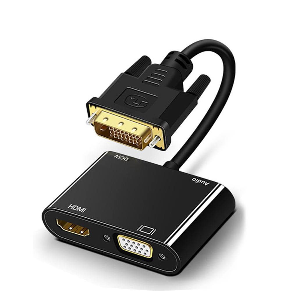 Hdmi Vga Adapter - Convertidor divisor DVI a VGA HDMI