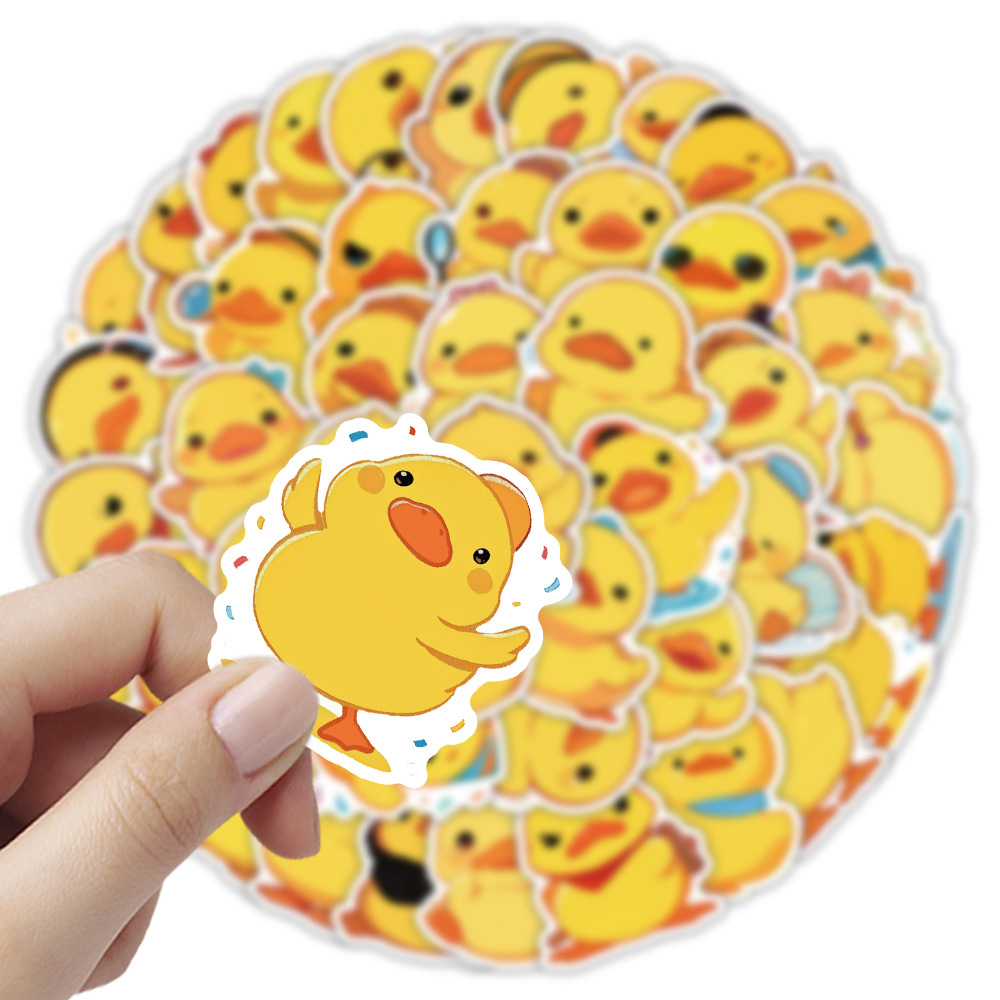 Pegatinas de pato amarillo peq - Yellow Laptop Accessories reseña y precio