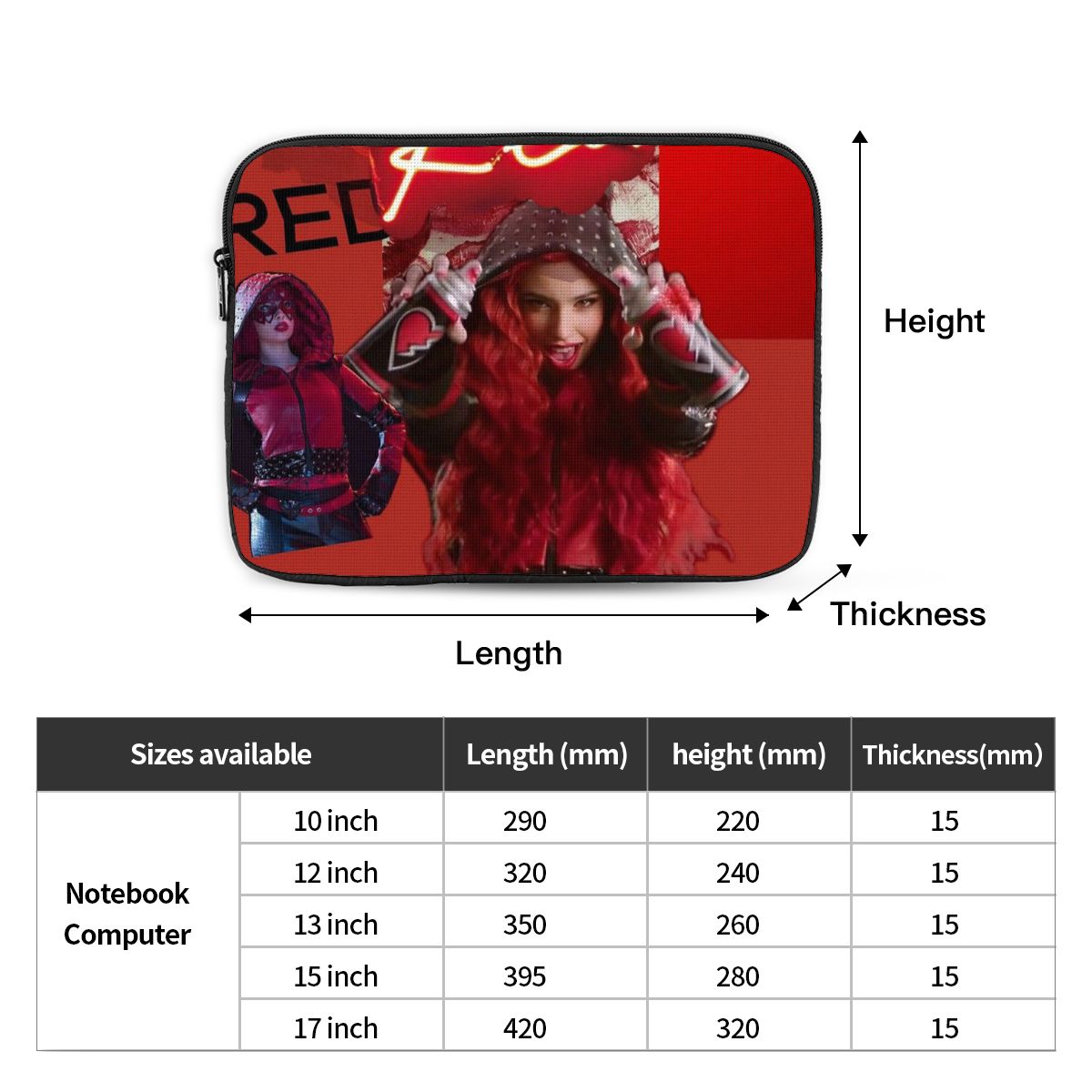 Descendants 4 The Rise Of Red  - Laptop Accessories Pouch reseña y precio
